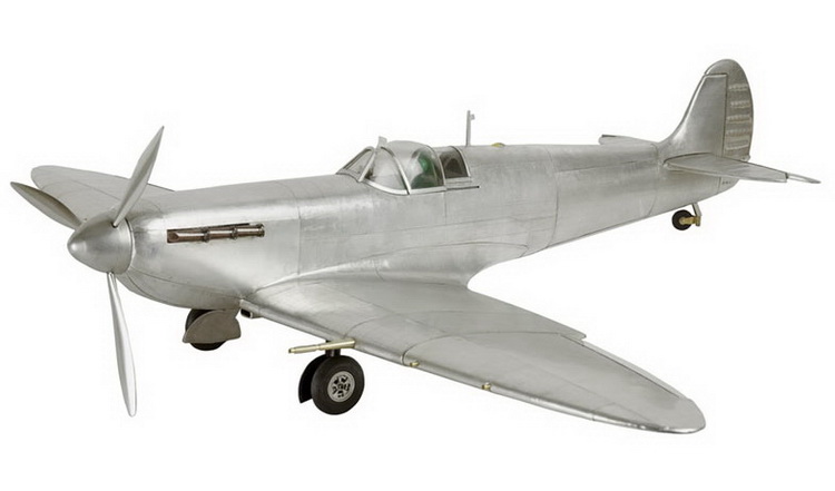 Модель 1:35 Spitfire fighter (размер модели 24 x 29.75 x 6.75 cm)