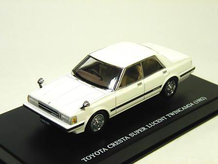 toyota cresta gx61 super lucent twincam24 (late model) - white AD75555 Модель 1:43