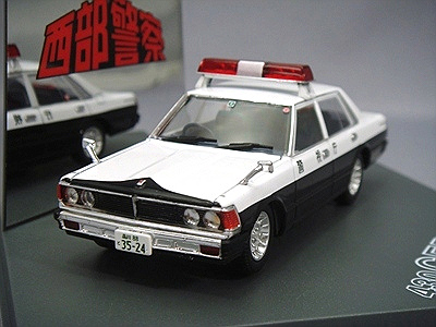 nissan cedric 430 200 standard late ver. patrol car (square sonic type) seibukeisatsu AD87756 Модель 1:43