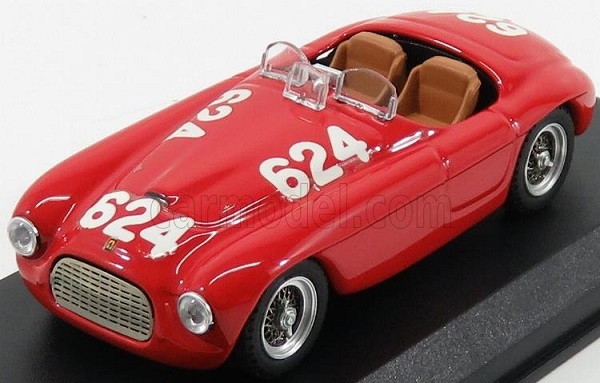 Модель 1:43 FERRARI 166mm 2.0l V12 Spider N 624 Winner Mille Miglia (1949) C.Biondetti - E.Salani, red
