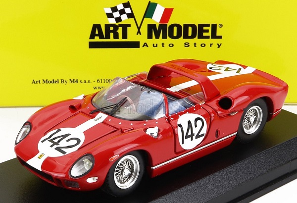 ferrari 275p spider №142 nurburgring (1964) g.hill - i.ireland, red ART229 Модель 1:43