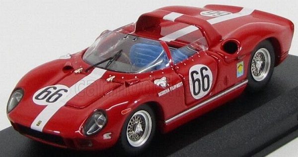 Модель 1:43 FERRARI 365p Spider N66 1000km Monza (1965) Muller - Spychiger, Red