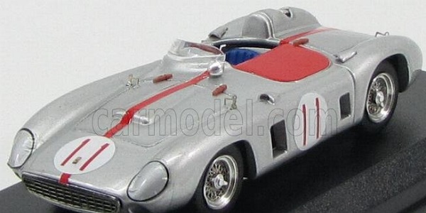 FERRARI 860 Monza Spider N11 Winner Santa Maria Road Races (1956) J.von Neumann, Silver Red