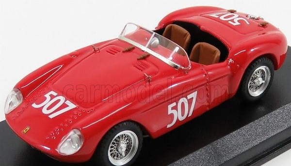 ferrari 500 mondial spider ch.0458 n507 mille miglia (1957) j.guichet, red ART360 Модель 1:43