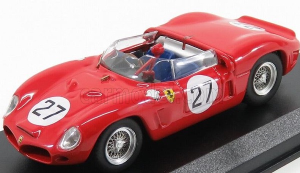 Модель 1:43 FERRARI Dino 268 Sp N27 Caracalla (1997) Vaccarella - 50th Anniversary 1st Victory Ferrari (1947), red