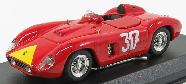 Модель 1:43 FERRARI 500tr Spider Ch.0610 N317 Giro Di Sicilia (1956) G.Starrabba, red yellow