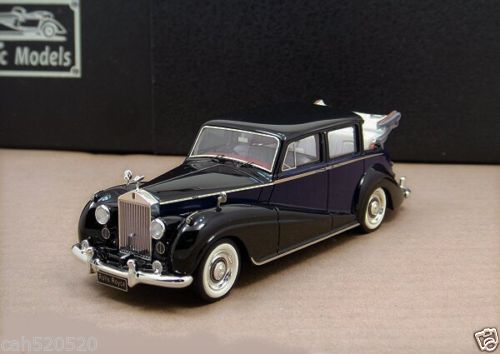 Rolls-Royce Silver Wraith Landaulette open - black/blue/black CLM-004A Модель 1:43