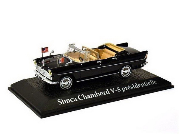 Модель 1:43 SIMCA Chambord V-8 présidentielle Visite des Kennedy Charles de Gaulle