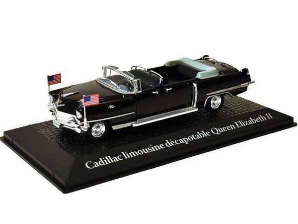 cadillac limousine визит queen elizabeth ii voyage и dwight d. eisenhower в Париж 1959 2696606 Модель 1:43