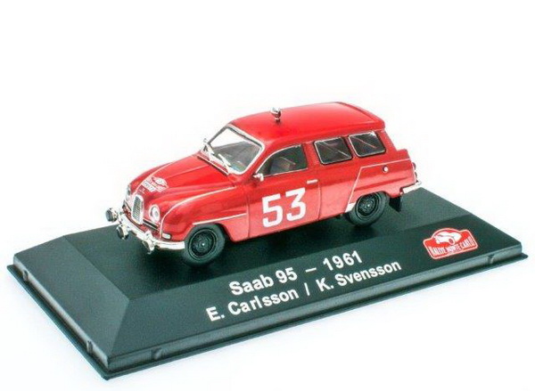 saab 95 station wagon #53 e.carlsson/k.svensson rally monte carlo 1961 3575016 Модель 1:43