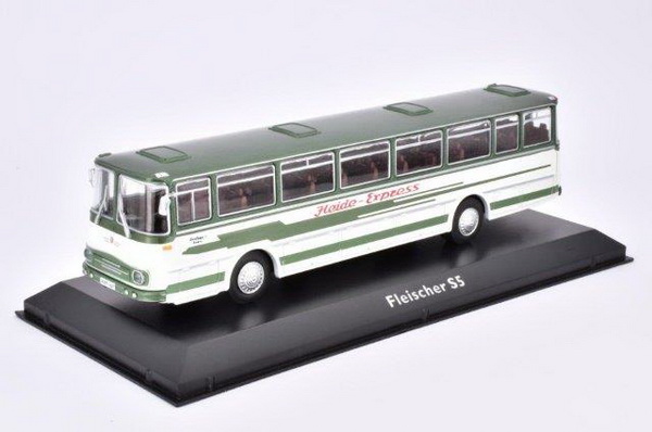 fleischer s5 (автобус ГДР) - white/green 4642126 Модель 1:72