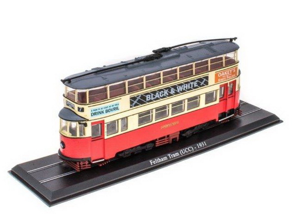 трамвай feltham tram (ucc) 1931 red/beige 4648102 Модель 1:87