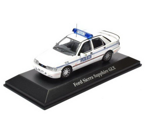 ford sierra sapphire glx "hampshire police" - white 4650124 Модель 1:43