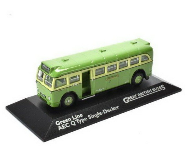 автобус aec q type single-decker "green line" 1935 yellow/green 4655114 Модель 1:72