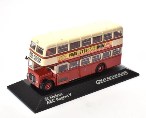 автобус aec regent v "st helens" 1967 red/beige 4655124 Модель 1:72