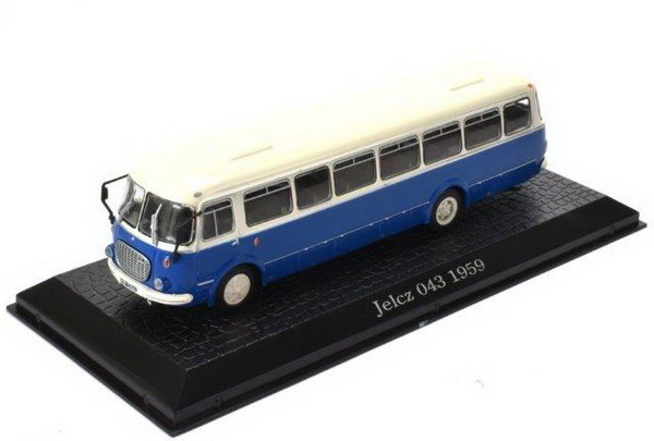 автобус JELCZ 043 1959 Blue/White 7163132 Модель 1:72