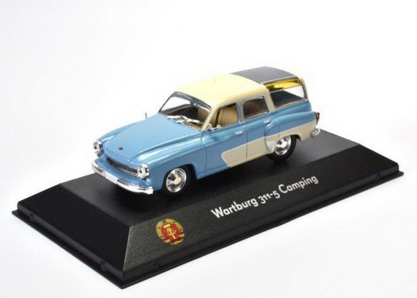 wartburg 311-5 camping - blue/beige 7230030 Модель 1:43