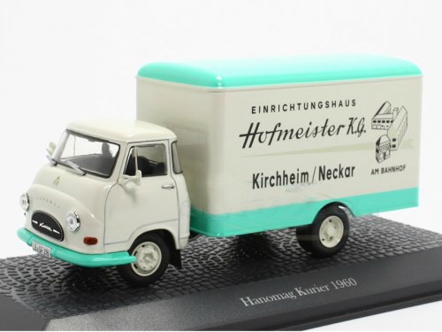 Модель 1:43 Hanomag Kurier (фургон) - white/turquois