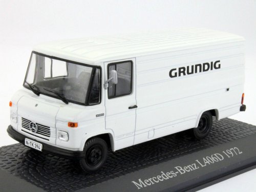 Модель 1:43 Mercedes-Benz L 406D «Grundig» - white