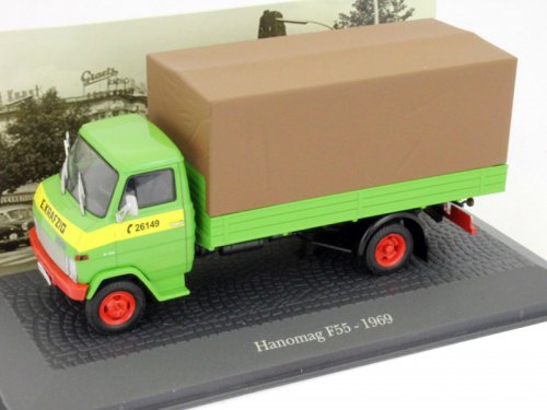 hanomag f55 (бортовой тент) - green 7421120 Модель 1:43