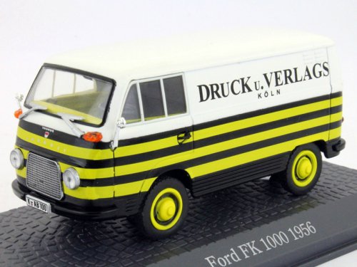 ford fk 1000 (фургон) - yellow/black/white 7421121 Модель 1:43