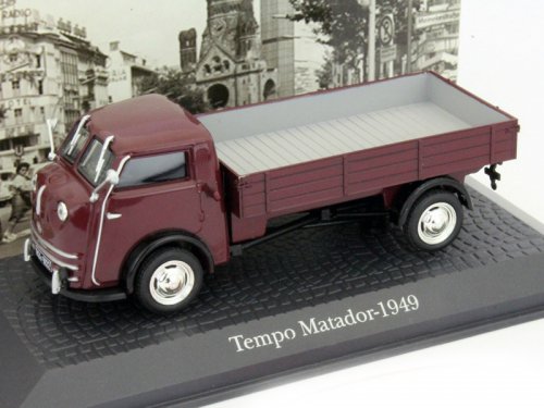 tempo matador (бортовой грузовик) 1949 maroon 7421122 Модель 1:43