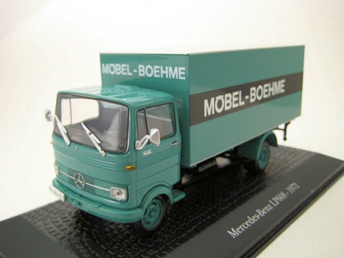 mercedes-benz lp608 (мебельный фургон) - green 7421123 Модель 1:43