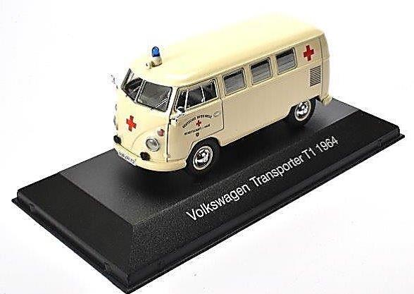 volkswagen t1 transporter "ambulance" (немецкий Красный крест) 7495012 Модель 1:43