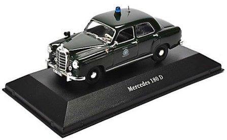 mercedes-benz 180d (w120) «polizei» (полиция Германии) - black 7598002 Модель 1:43