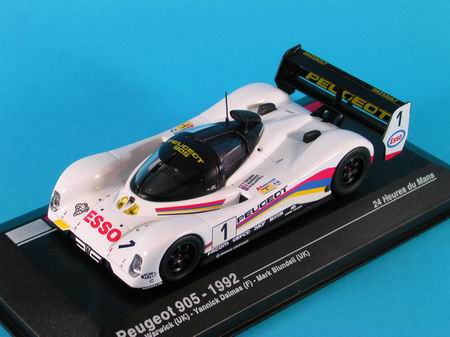 Модель 1:43 Peugeot 905 №1 «Esso» Winner 24h Le Mans (Derek Warwick - Yannick Dalmas - Mark Blundell)