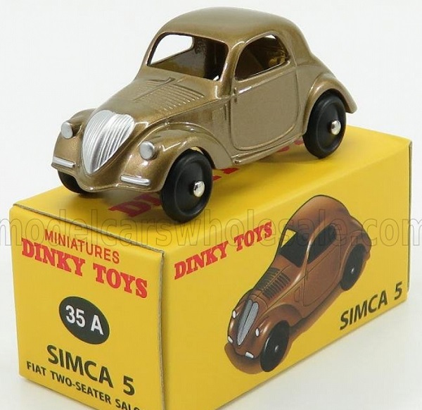 Simca 5 (Fiat 500a Topolino) - 1936 - Brown Met D-35A Модель 1:43