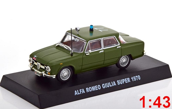 alfa romeo giulia super carabinieri 1970 in blister M82553 Модель 1:43