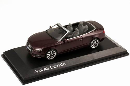 Audi A5 Cabrio - black-red 5011105323 Модель 1:43