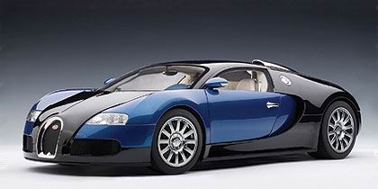 Модель 1:12 Bugatti 16.4 Veyron Production Version - grey/silver