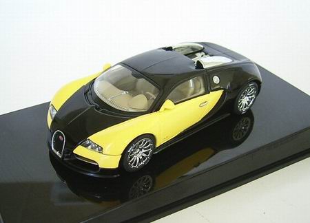 bugatti eb 16.4 veyron concept car - black/yellow 50904 Модель 1:43