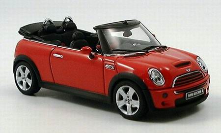 mini cooper s cabrio - red 54849 Модель 1:43