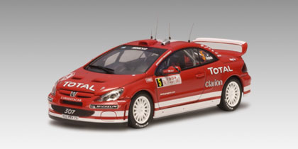 Модель 1:43 Peugeot 307 WRC №5 Winner Rally Cyprus (Marcus Gronholm - Timo Rautiainen)