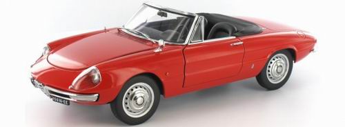 Модель 1:18 Alfa Romeo 1600 Duetto Spider - red without top