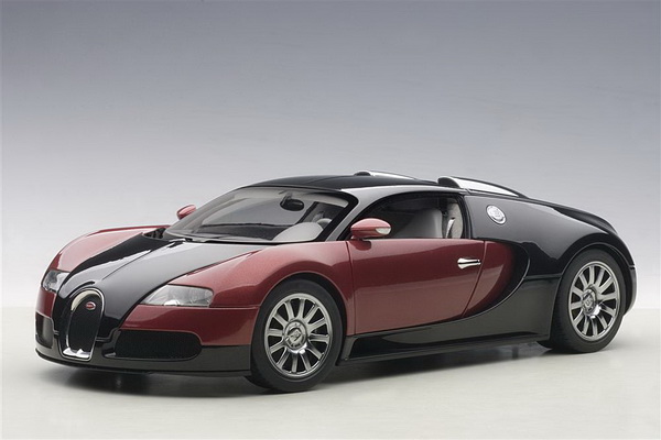 Bugatti EB 16.4 Veyron production car #001 - black/red 70909 Модель 1:18