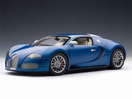 bugatti eb 16.4 veyron - blue centenaire 70951 Модель 1:18