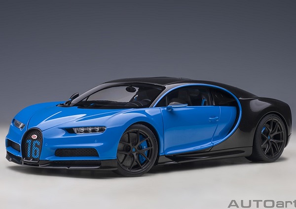 Модель 1:18 Bugatti Chiron Sport - 2019 blue / carbon