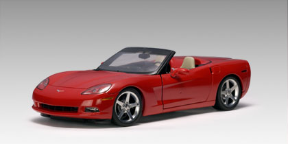 Модель 1:18 Chevrolet Corvette C6 Convertible - red