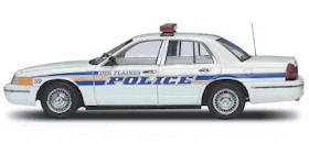 ford crown victoria des plaines police car 72702 Модель 1:18