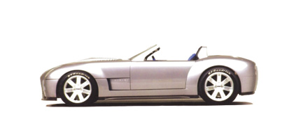 ford shelby cobra concept car - silver 73031 Модель 1:18