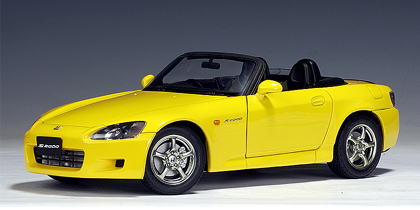 honda s 2000 rhd (japanese version) - yellow 73209 Модель 1:18