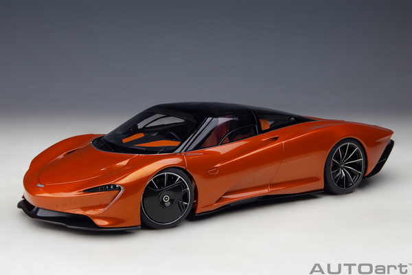 McLaren Speedtail - 2020 - Volcano Orange 76088 Модель 1:18