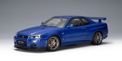 Модель 1:18 Nissan Skyline GT-R R34 V-Spec II - bayside blue