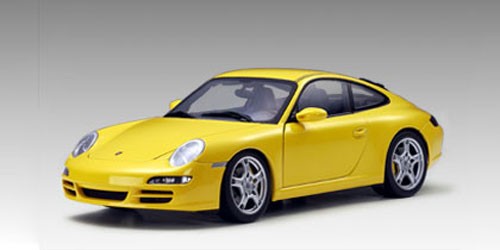 Модель 1:18 Porsche 911 (997) Carrera S - yellow