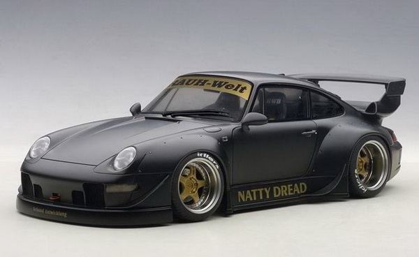 Модель 1:18 Porsche 993 RWB (matt black)