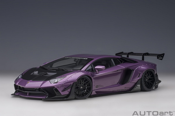 Модель 1:18 Lamborghini Aventador LB-Works - violett met.
